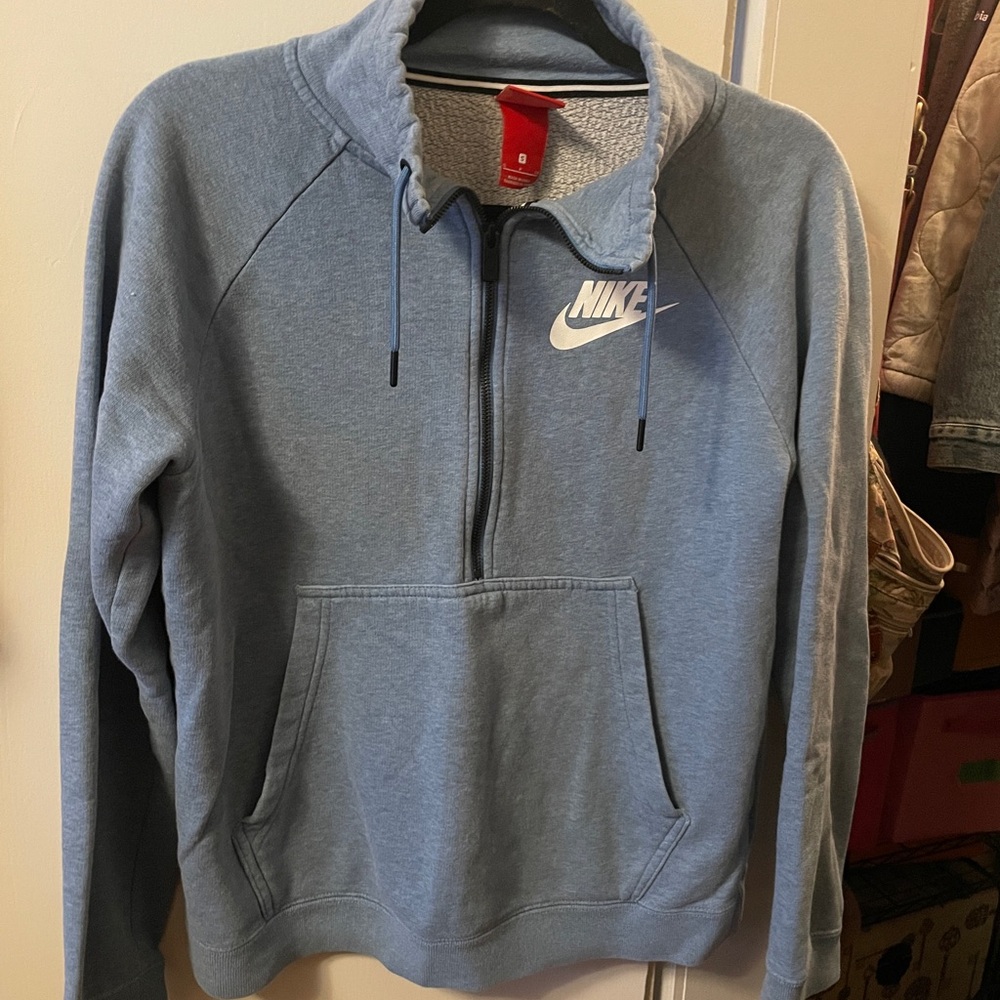 Nike Half Zip Blue Sweater